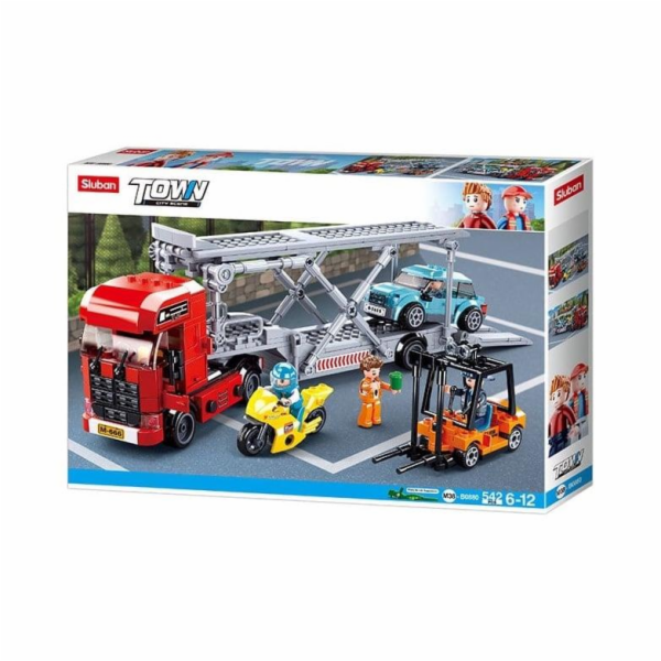 Konstruktor Sluban Car Transporter M38-B0880, plast