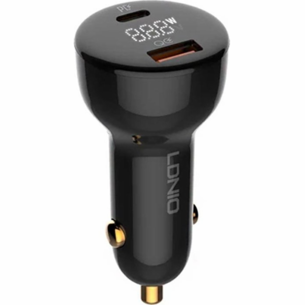 LDNIO C101 Nabíječka do auta, USB + USB-C, 100 W + kabel ...