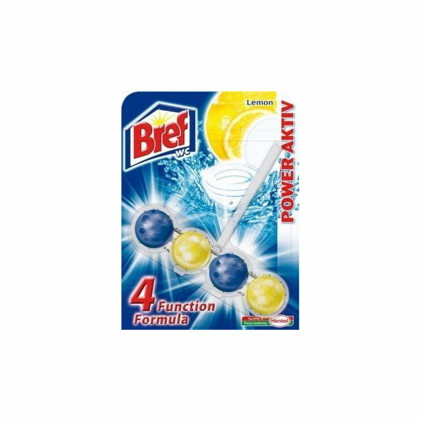 WC čistič-osvěžovač BREF POWER AKTIV LEMON, 50g