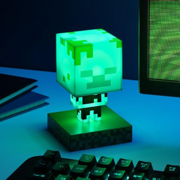 Lampa Paladone Minecraft Ikona utopeného Zombie, zelená