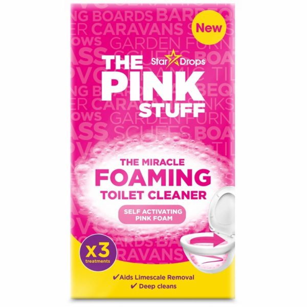 THEPINKSTUFF Pěnový čistič WC 3X100G
