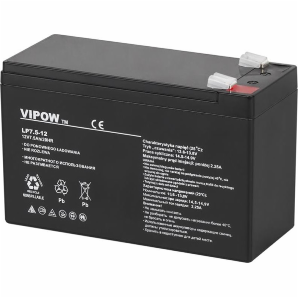 VIPow Baterie 12V/7,5Ah (BAT0214)