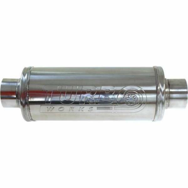 TurboWorks_D střední tlumič 76mm TurboWorks RS 304SS 300mm