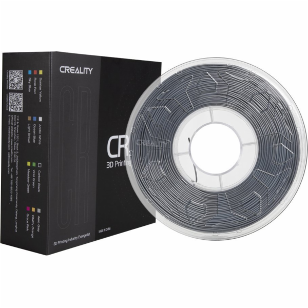 CR-PLA Filament Grey, 3D kazeta