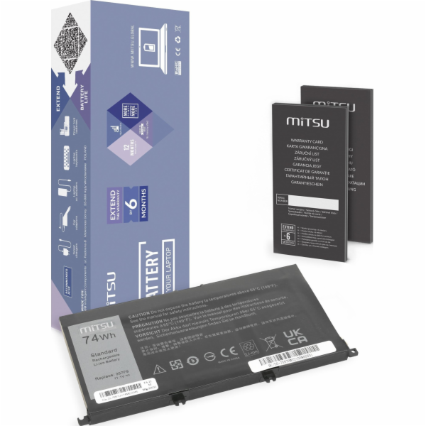 Baterie Mitsu 357F9 pro Dell Inspiron 5577 7557 6600mAh