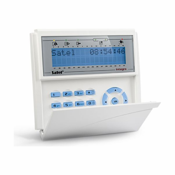 Satel LCD manipulátor - modré podsvícení (INT-KLCD-BL)