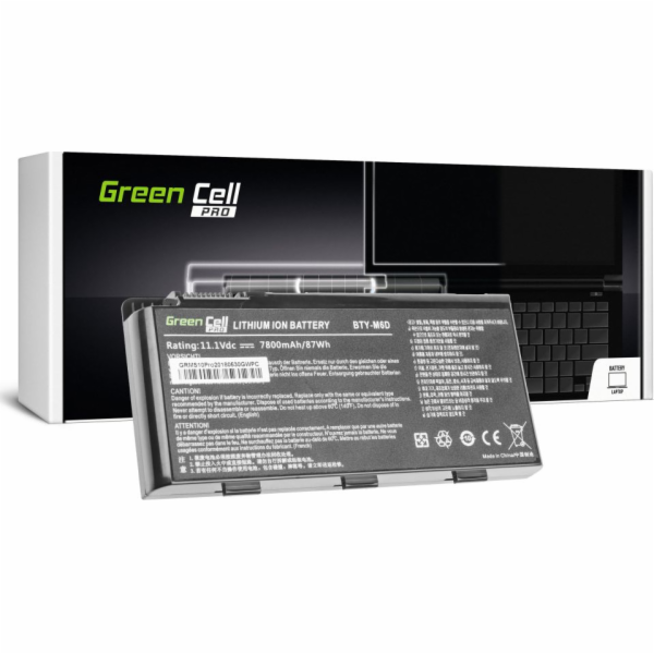 Zelená baterie BTY-M6D MSI (MS10PRO)