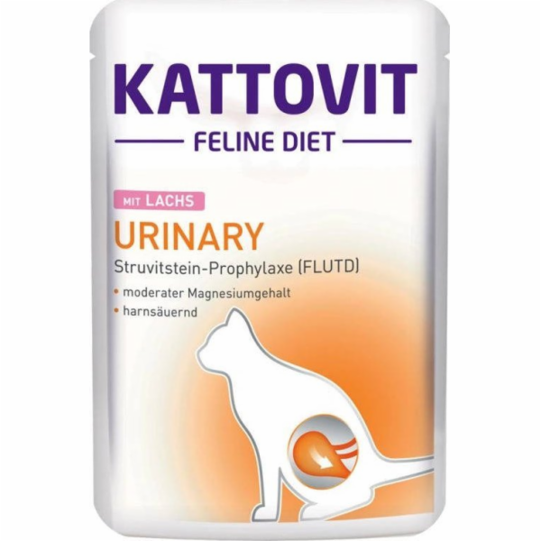 KATTOVIT Feline Diet Urinary Salmon - vlhké krmivo pro ko...