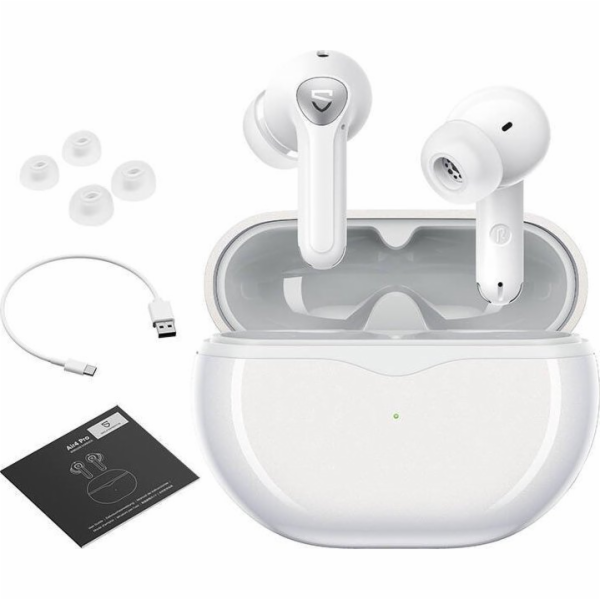 Sluchátka Soundpeats Air 4 Pro, bílá