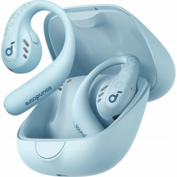 Modrá sluchátka Soundcore AeroFit Pro (A3871G61)