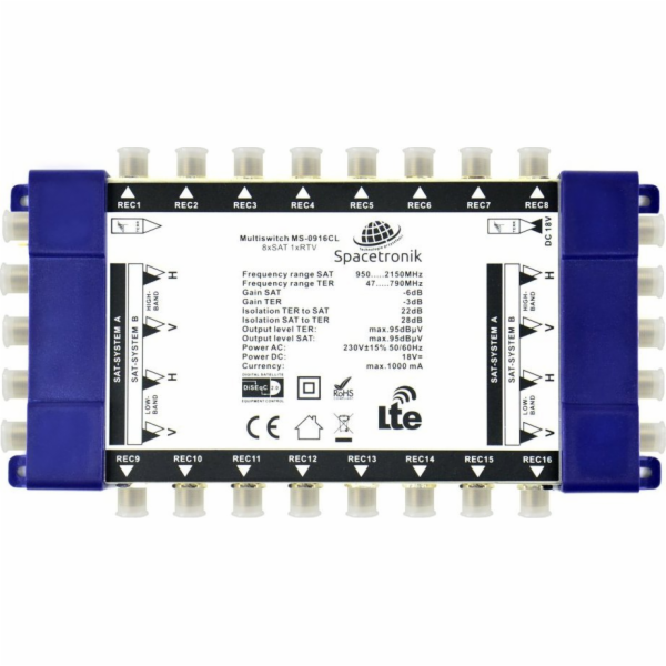 Spacetronik Multiswitch Spacetronik Pro Series MS-0916CL ...