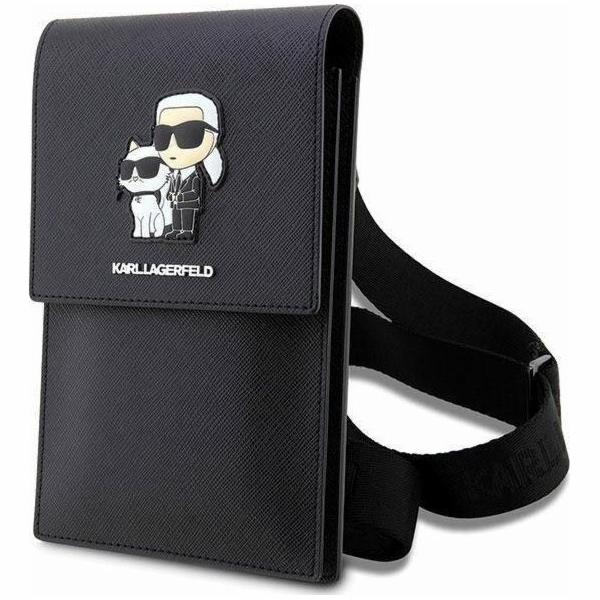 Kabelka Karl Lagerfeld KLWBSAKCPMK černá/černá Saffiano K...