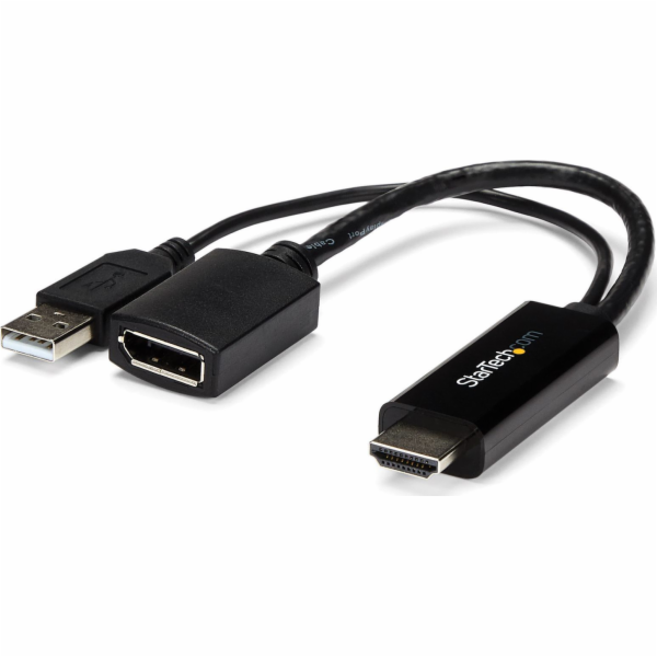 StarTech HDMI AV adaptér – DisplayPort + USB-A černý (HD2DP)