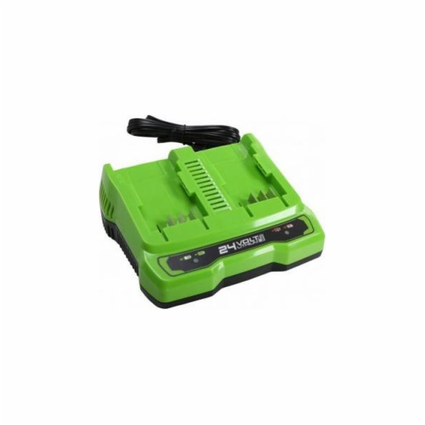 Greenworks 24V nabíječka 4A se dvěma sloty GREENWORKS G24...