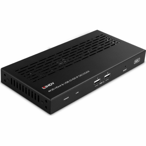 Lindy Adap Lindy 4K30 HDMI & USB over IP dekodér
