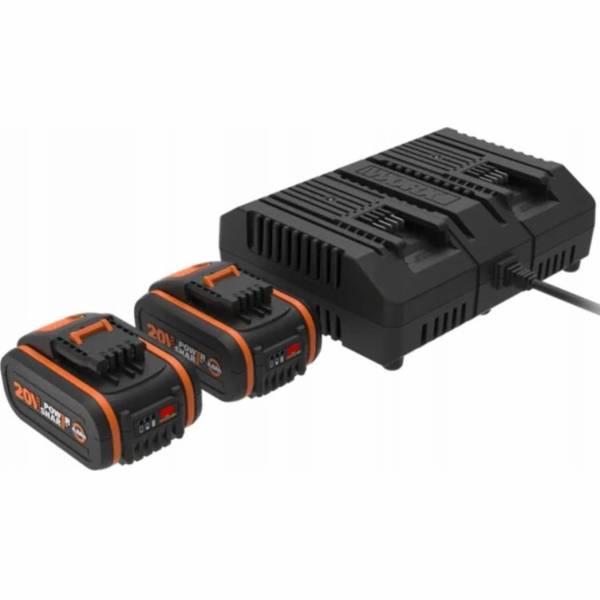 Worx Set 4,0 Ah baterie 2x + nabíječka WA3611