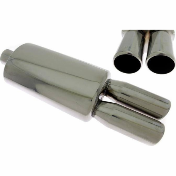 TurboWorks koncový tlumič TurboWorks 2x76mm vstup 63,5mm