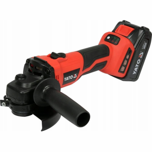 Yato bruska ÚHLOVÁ BRUSKA 18V 125MM, Brushless 1*4AH+A NA...