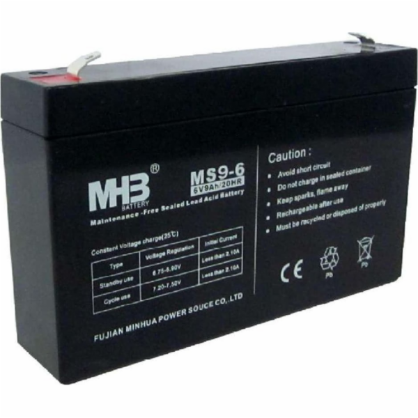 PowerWalker MHB Akku MS9-6 - 6V 9Ah Blei-Akku f?r USV