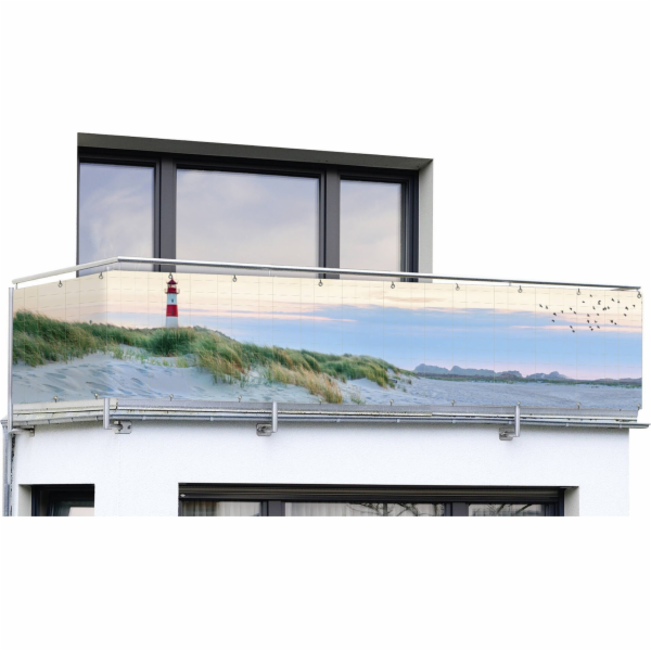 Maximex Balkonová plachta s plážovým vzorem, 5 m x 85 cm