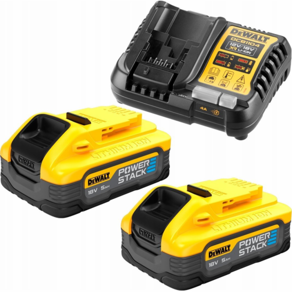 Dewalt  CHARGER DCB1104 +2x5,0Ah POWERSTACK DCB1104H2