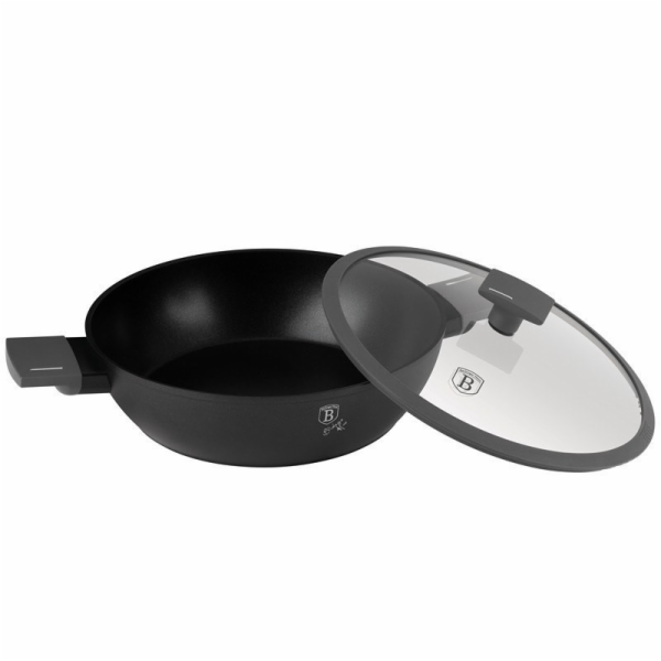 Pánev hluboká s titanovým povrchem a poklicí 30 cm Antrac...