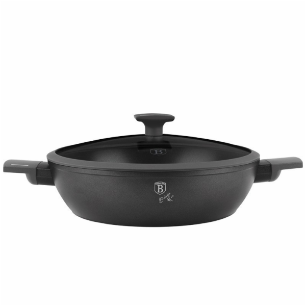 Pánev hluboká s titanovým povrchem a poklicí 30 cm Antrac...