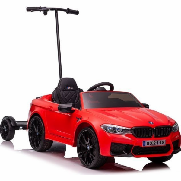 Auta na baterie BMW M5 s rodičovskou platformou, červený lak