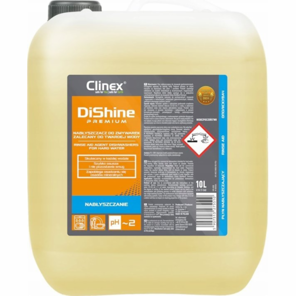 Clinex  DiShine Premium - Oplachový prostředek do myčky -...