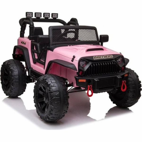 sportovní auto s baterií JC666 růžová