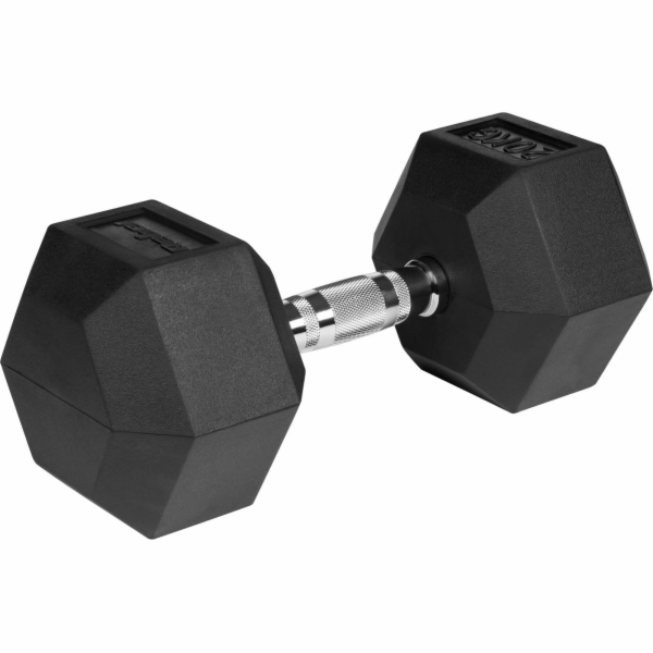 Rebel Pogumovaná litinová činka HEX 20 kg REBEL ACTIVE