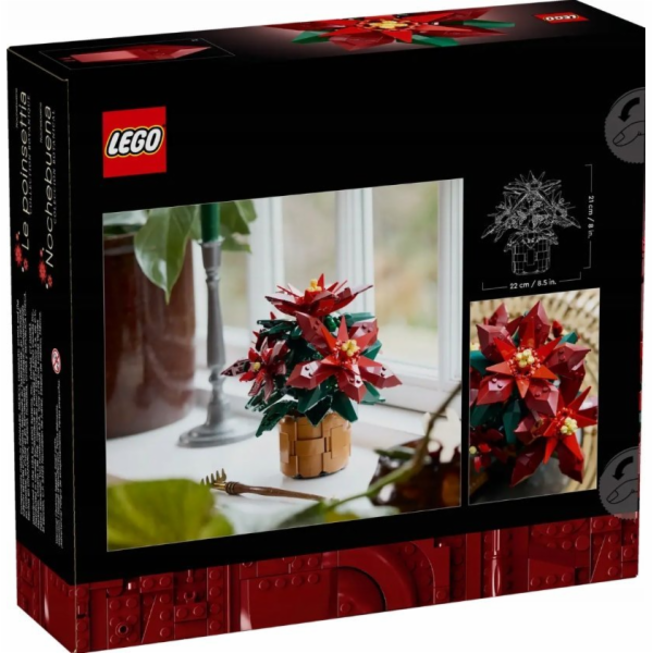 LEGO 10370 Icons Poinsettie, stavebnice