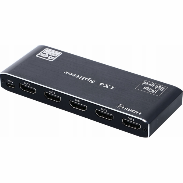 Pawonik SPLITTER HDMI 2.0 1x4 SPLITTER ULTRA HD UHD 4K HD...