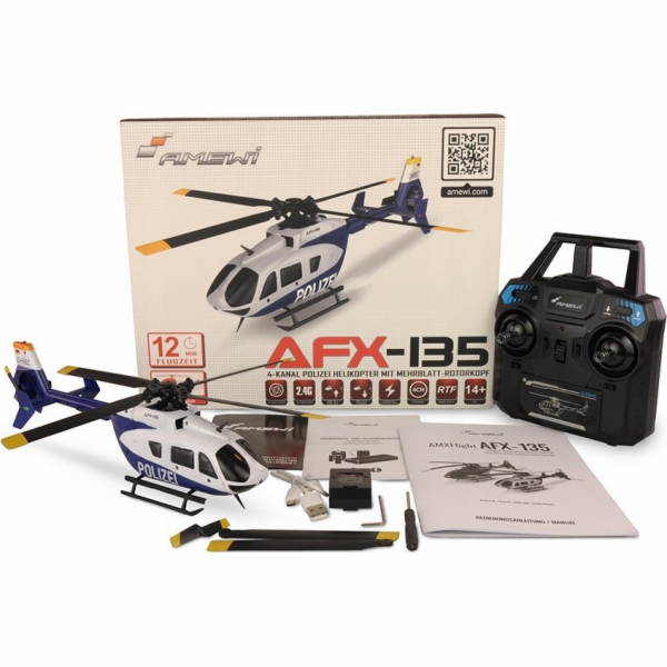 Amewi  RC vrtulník AFX-135 Polizei Li-Po Akku 350mAh/14+