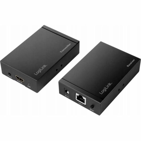 LogiLink HDMI-Extender-Set přes LAN, 50m, 4K/30Hz, HDCP, IR