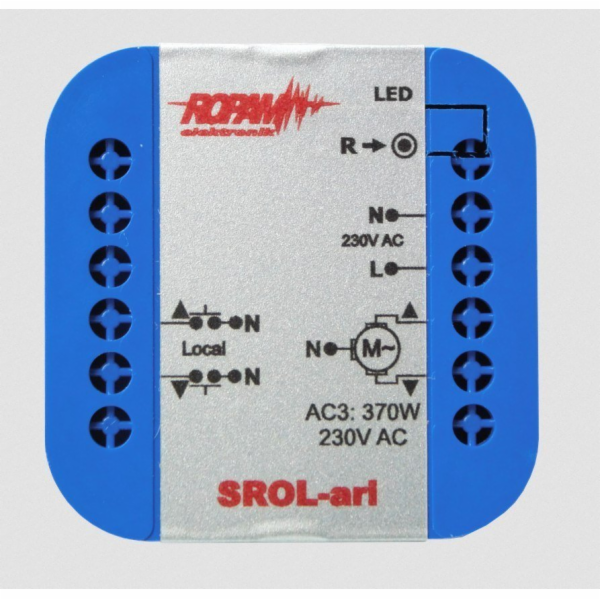 Ropam  SROL-ari bezdrátový, ovladač rolety do uší 230VAC,...