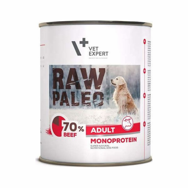 VETEXPERT Raw Paleo Adult Monoprotein Beef - mokré krmivo...