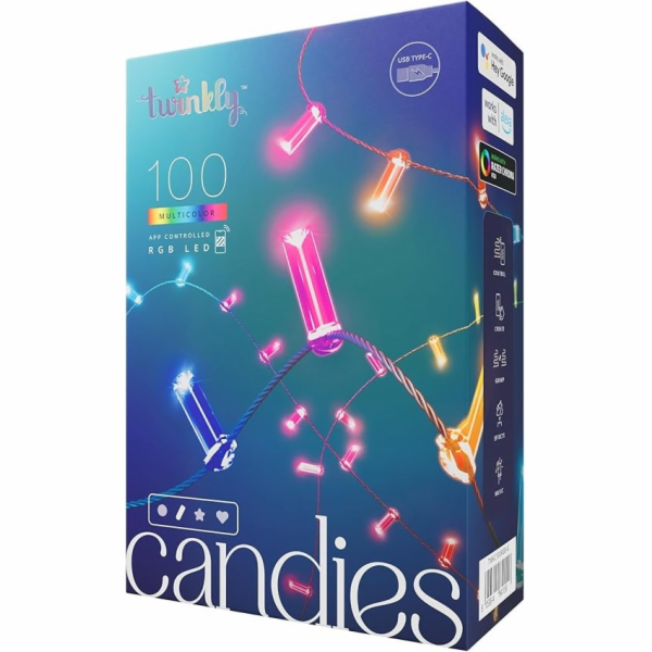 Twinkly Candies LED osvětlení vánočního stromu TWKC100RGB...