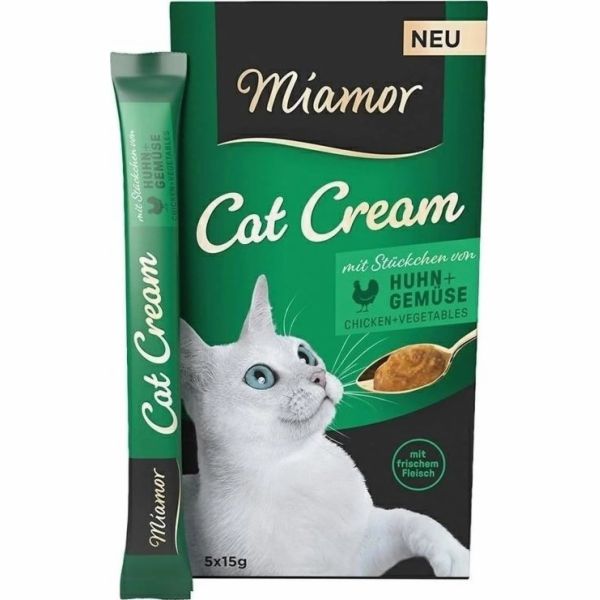 MIAMOR Cat Cream Chicken with vegetables - pamlsek pro ko...