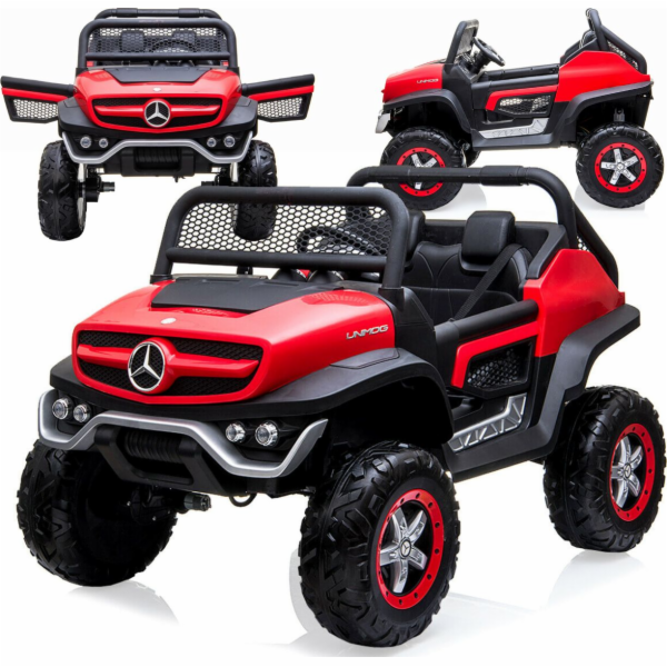 Lean Sport Car na baterie Mercedes Unimog Red