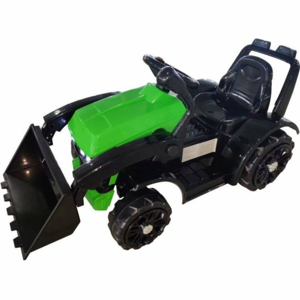 TRITON Bateriový traktor ZP1001B s lopatou, zelený roh
