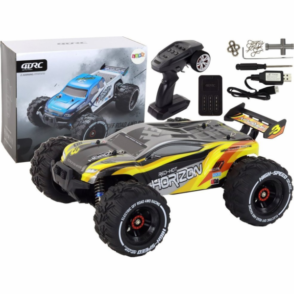 LeanToys Rabbits RC terénní auto s pohonem 4 kol žlutá 2,4G