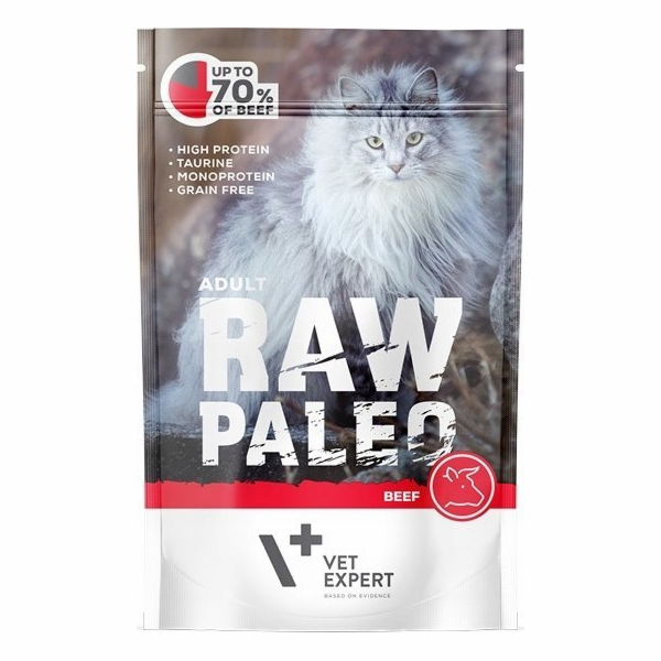 VETEXPERT Raw Paleo Adult Cat Beef - mokré krmivo pro koč...
