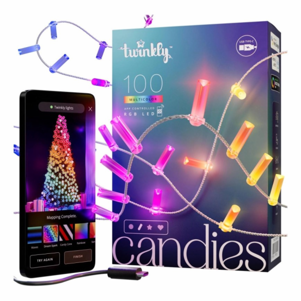 Twinkly Candies LED osvětlení vánočního stromu TWKC100RGB...