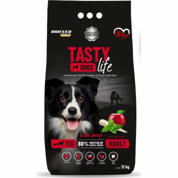 BIOFEED Tasty Life medium & large Beef - suché krmivo pro...