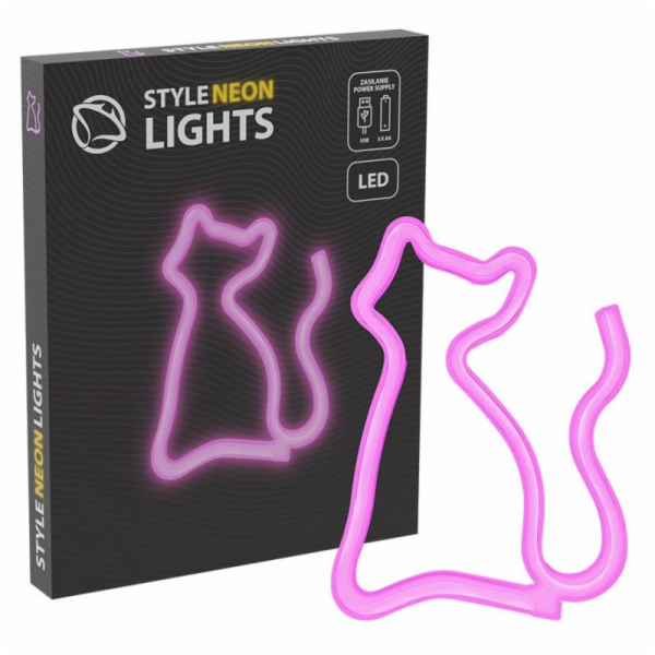 Manta SNL06PK Style Neon Lights Cat pink