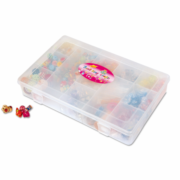 small foot Set skleněných a keramických šperků v boxu