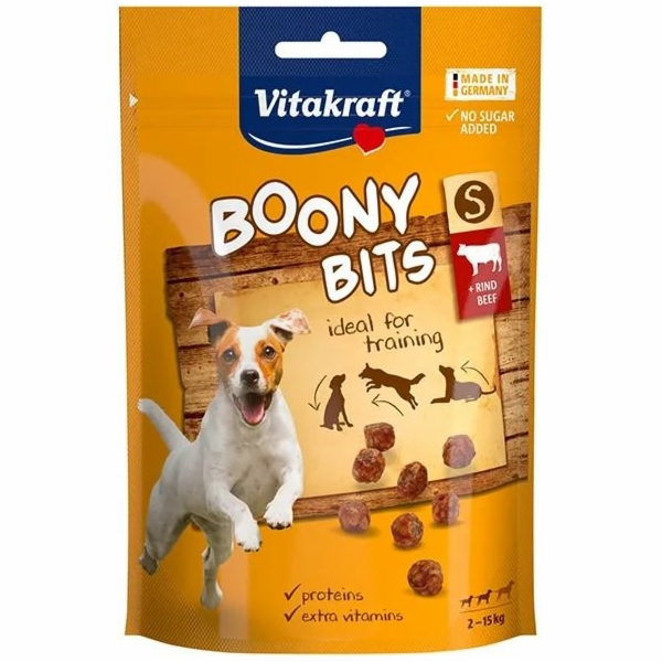 VITAKRAFT Boony Bits s hovězím S - pochoutka pro psy - 90g