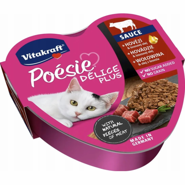 VITAKRAFT POESIE DELICE PLUS Hovězí - mokré krmivo pro ko...