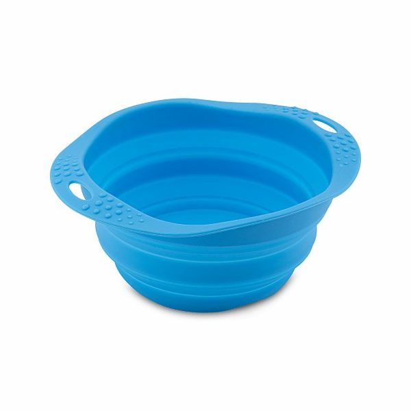 Miska pro psa, cestovní, BecoBowl Travel-blue M, EKO